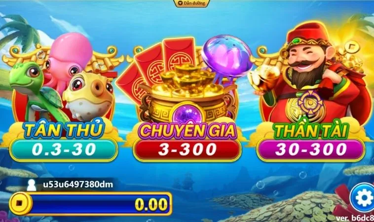 Các phòng chơi Bắn Cá Thần Tài Tại 89Bet