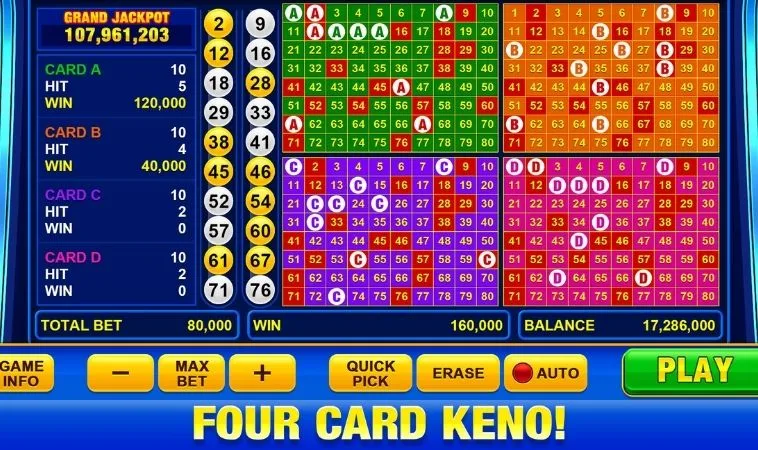 Cách chơi game nhanh Keno Tại 89Bet