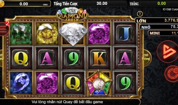 Giao diện chơi Nổ Hũ Kim Cương 89Bet