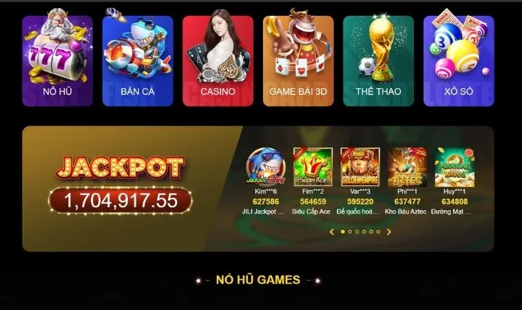 Đa dạng các thể loại game để trải nghiệm tại nhà cái 89BET