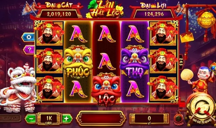 Giao diện chơi Nổ Hũ Lân Hái Lộc Tại 89Bet